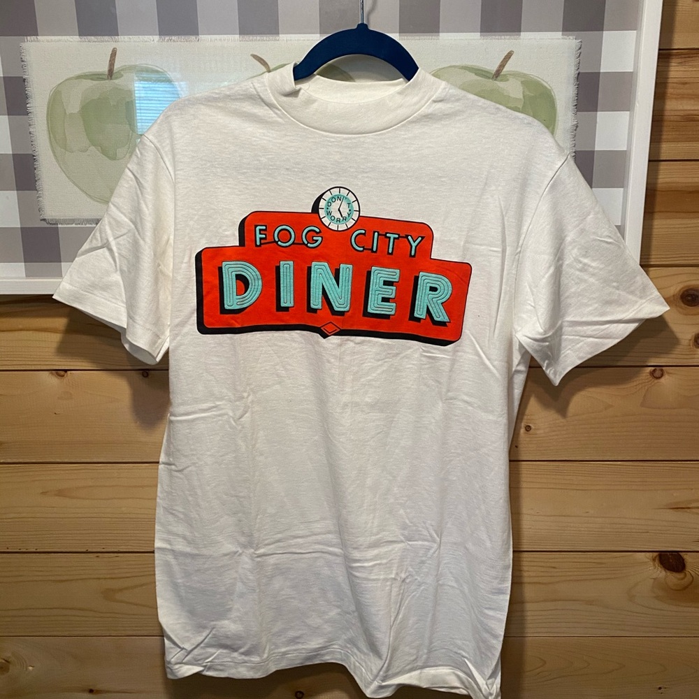 Vintage Fog City Diner T-Shirt Size Medium Hanes Beefy-T